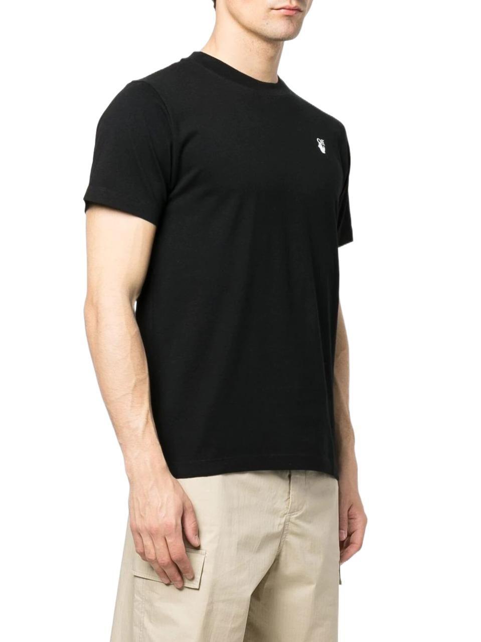 Off-White c/o Virgil Abloh Cotton Logo-print Short-sleeve T-shirt in Black  for Men - Save 48% | Lyst UK