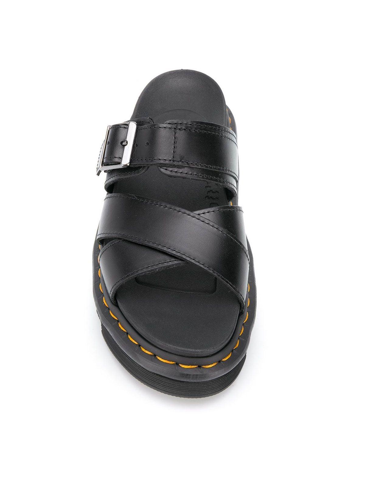 Dr. Martens Spring Summer 2021 black ryker brando sandals - 24515001
