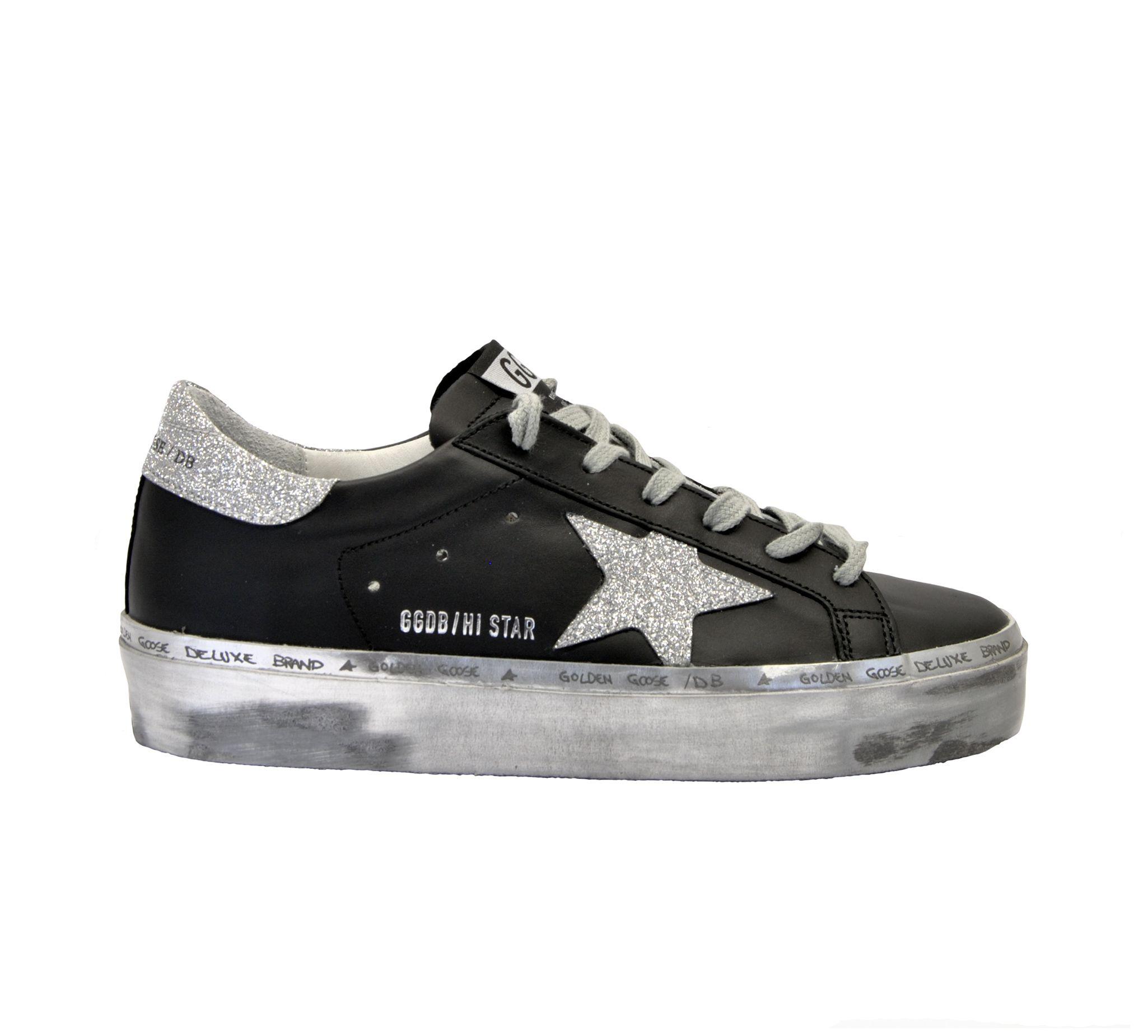 Golden Goose Deluxe Brand Black Leather Sneakers - Lyst