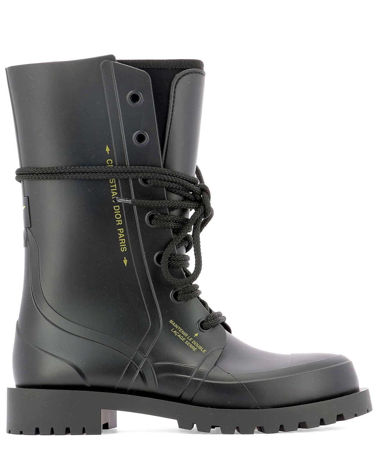 Dior Camp Rubber Ankle Boot in Black - Lyst