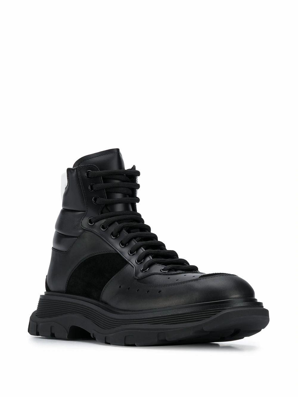 Alexander McQueen Leather Ankle Boots in Black for Men - Lyst