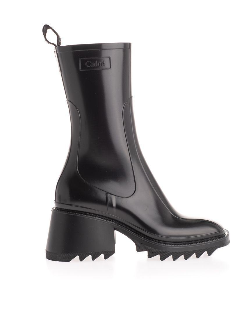 black rain ankle boots