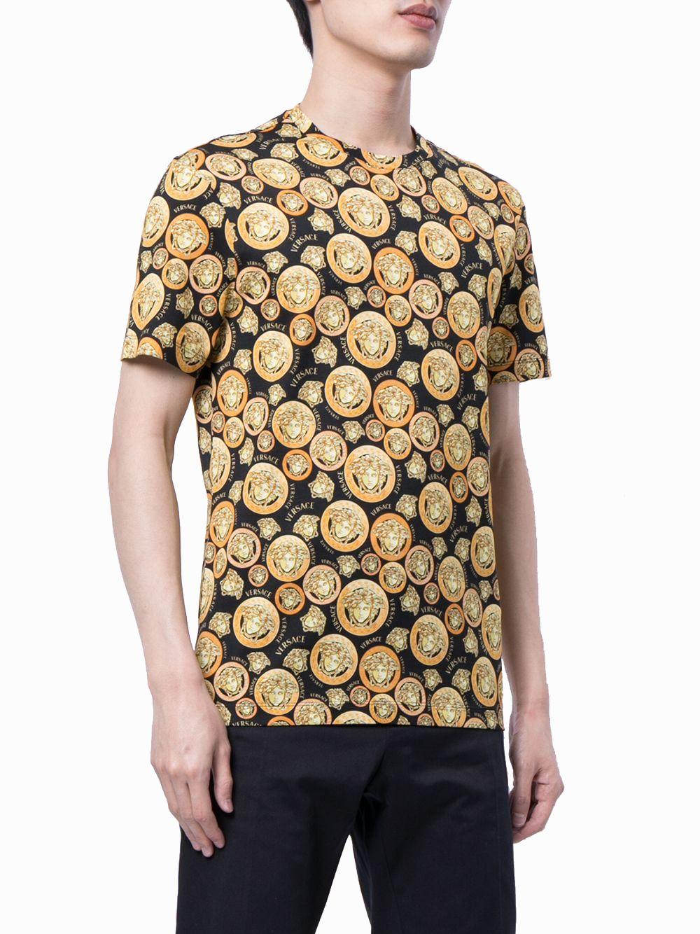 Versace Baumwolle T-Shirt mit Medusa Amplified-Print für Herren - Lyst