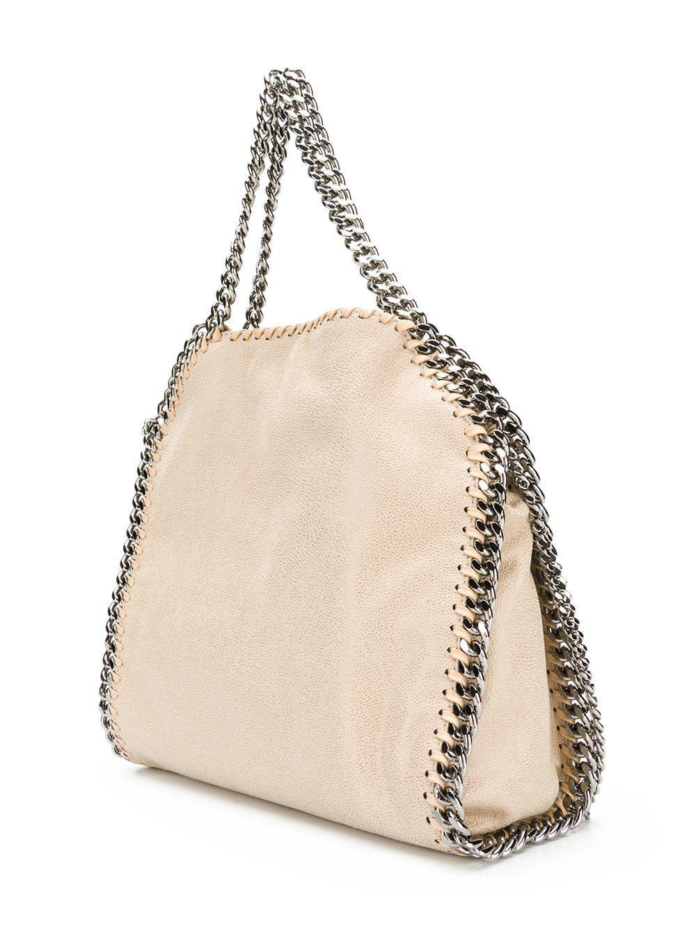 Stella McCartney Synthetic Polyester Handbag in Beige (Natural) - Lyst