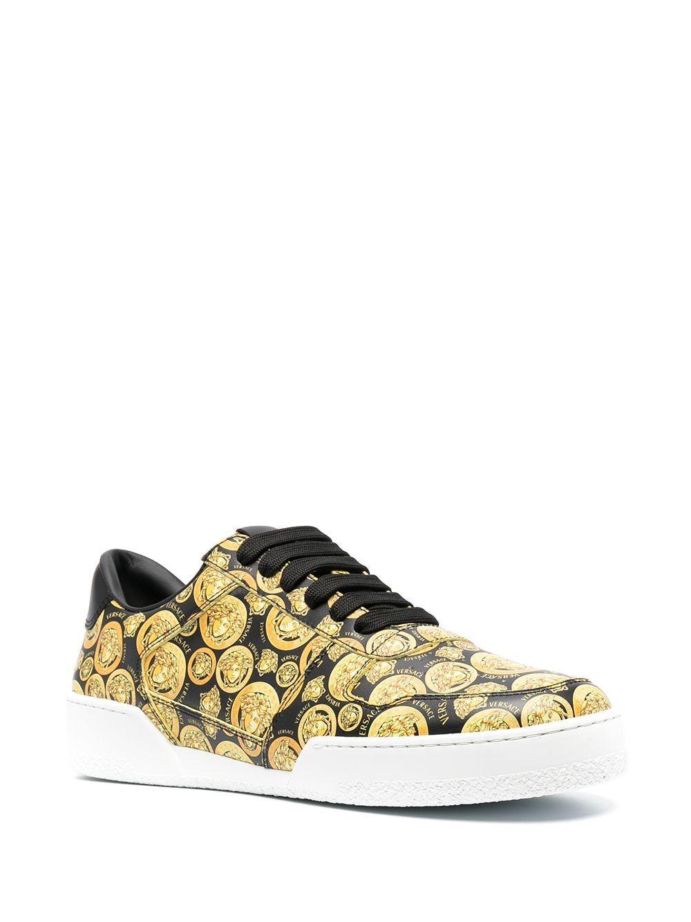 versace leather sneakers