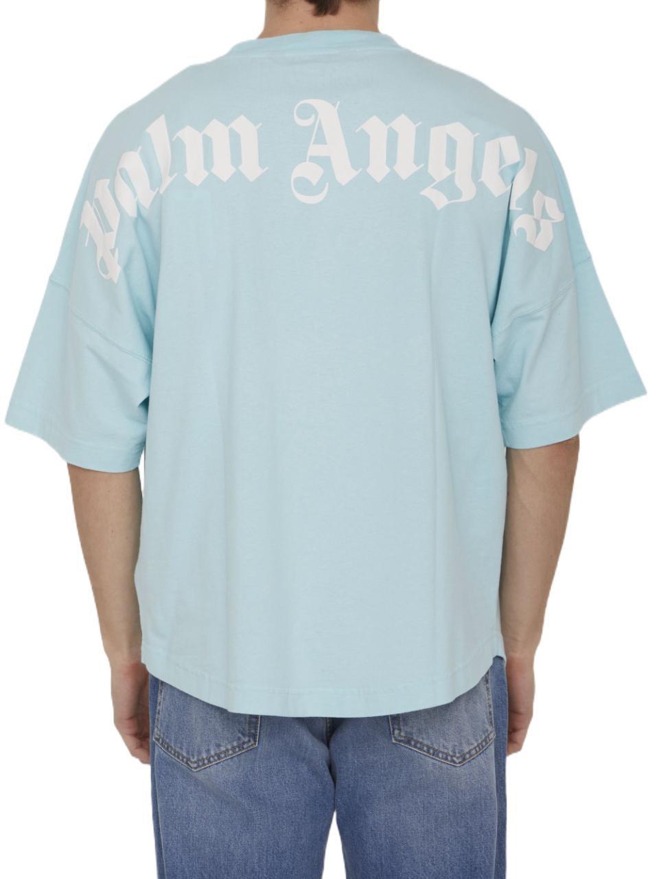 Palm Angels T-shirt in Blue for Men | Lyst