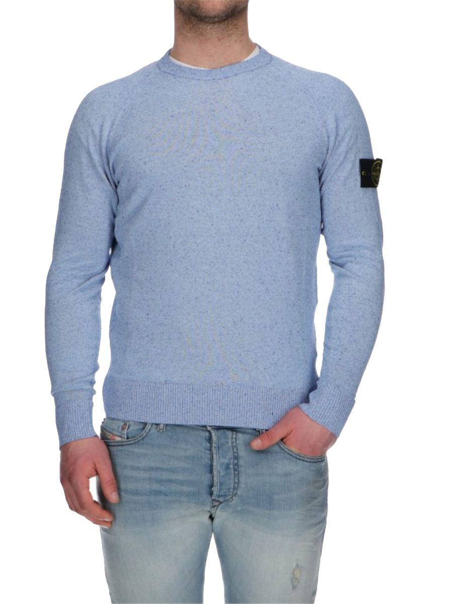 stone island light blue jumper