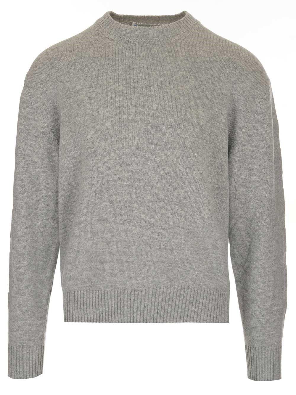 Off-White c/o Virgil Abloh Cashmere Sweater in Grey (Gray) for Men - Lyst