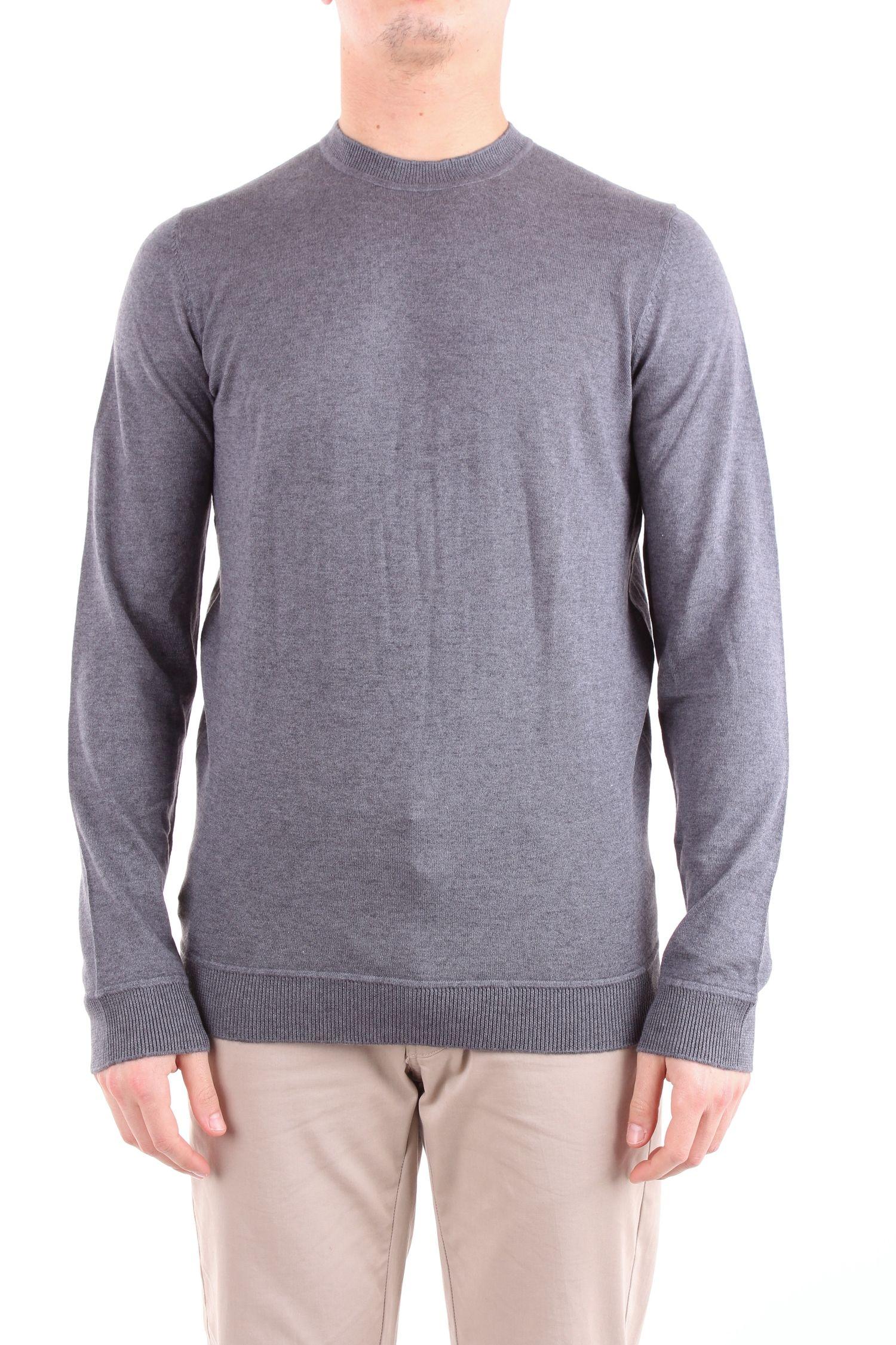 Alpha Studio Grey Wool Sweater in Gray for Men - Lyst