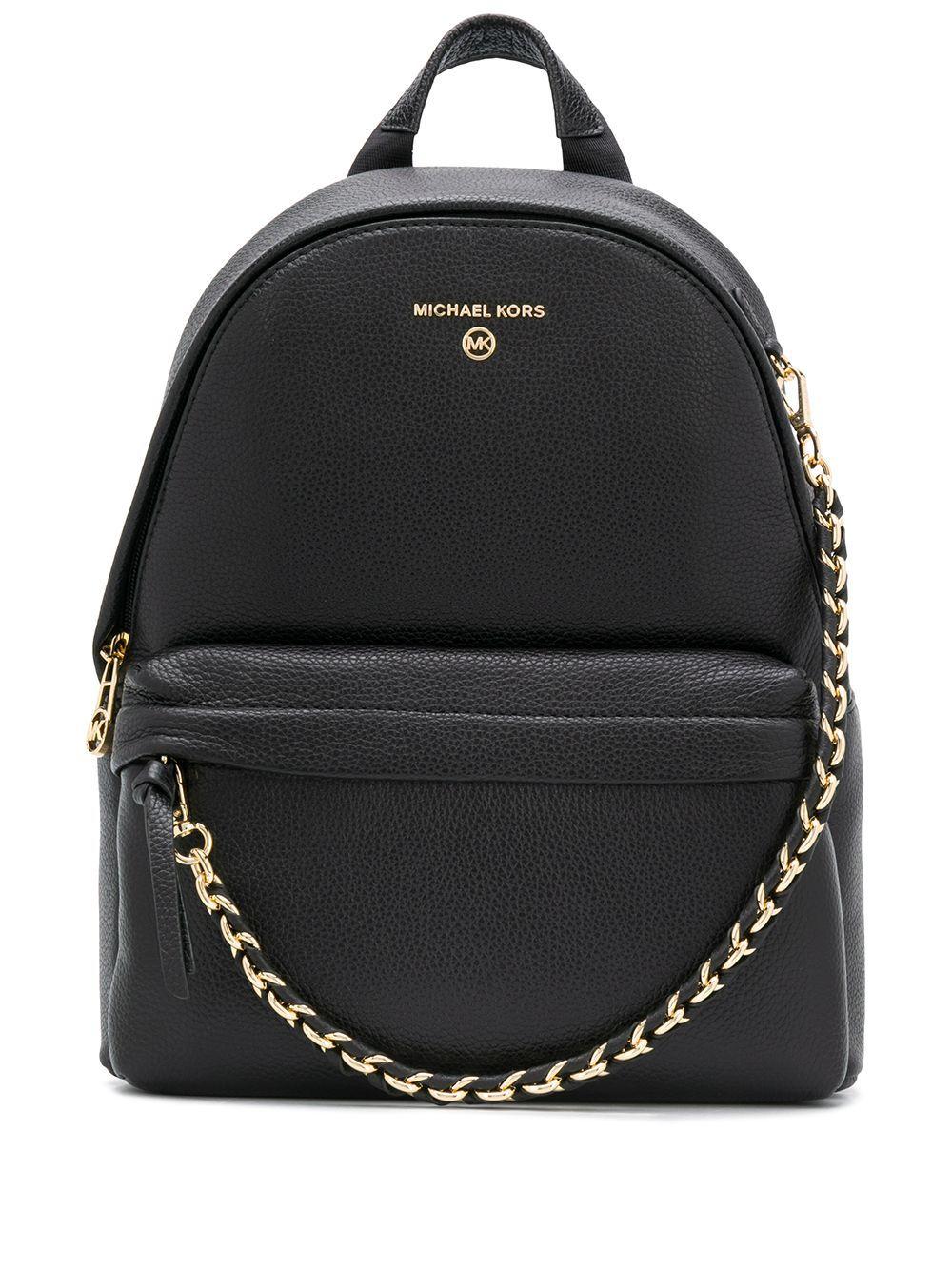 Michael Kors Leather Backpack in Black - Lyst