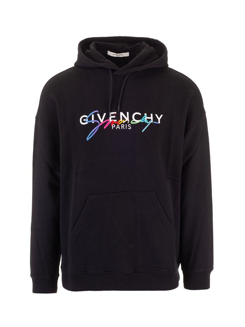 Givenchy Cotton Signature Hoodie in Black for Men - Save 40% - Lyst