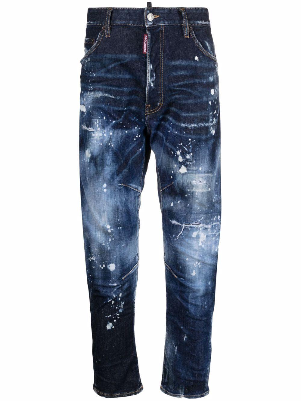 Sparen Sie 24% Herren Bekleidung Jeans Jeans mit Gerader Passform DSquared² Baumwolle Jeans mit geradem Bein in Blau für Herren 