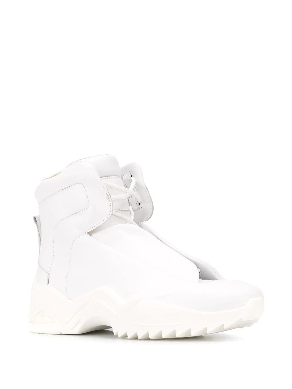 maison margiela white high top