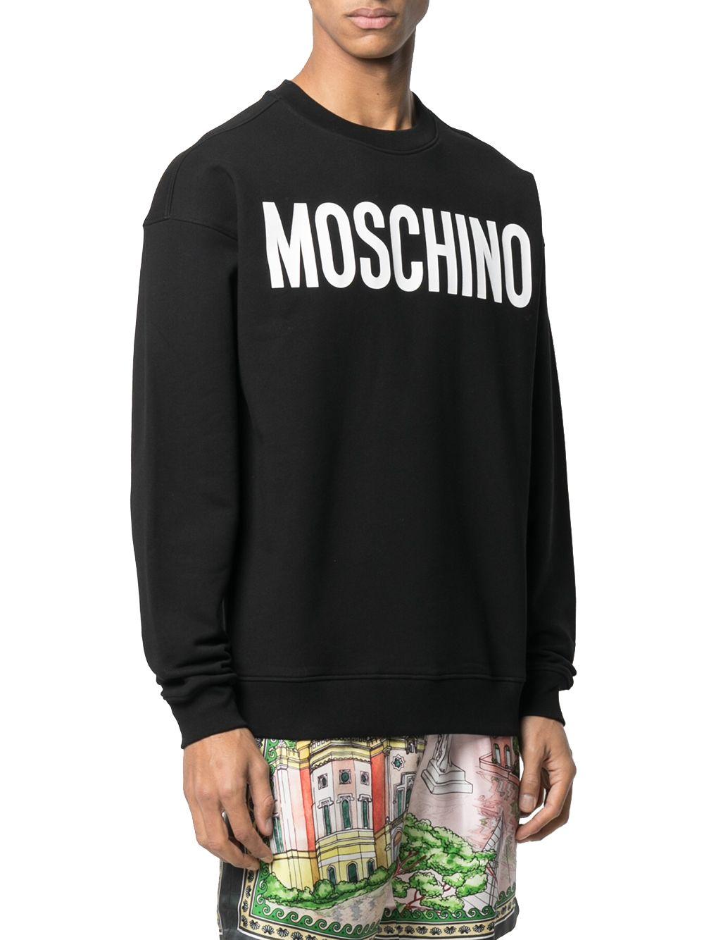Moschino Cotton Sweatshirt in Black for Men - Lyst