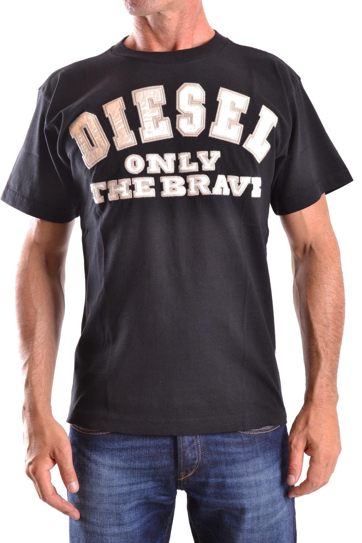 DIESEL Black Cotton T-shirt for Men - Save 57% - Lyst