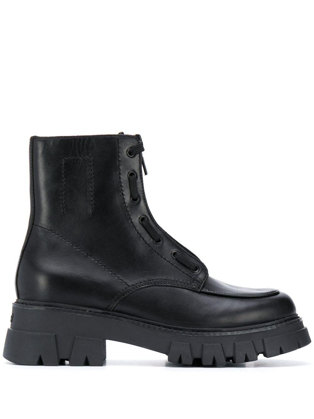 ash black ankle boots