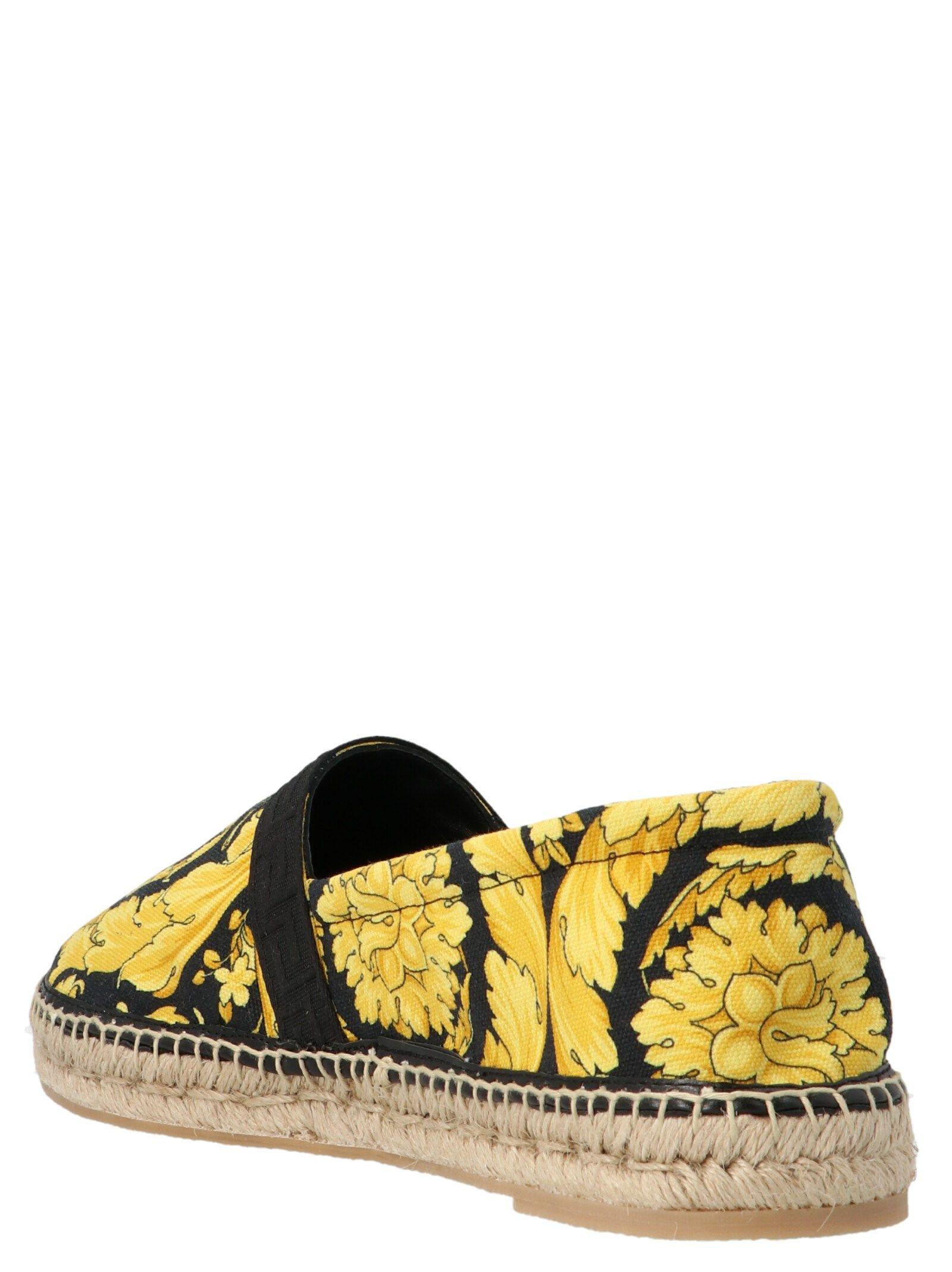 Versace Stoff Espadrilles In Mettallic Fur Herren Lyst