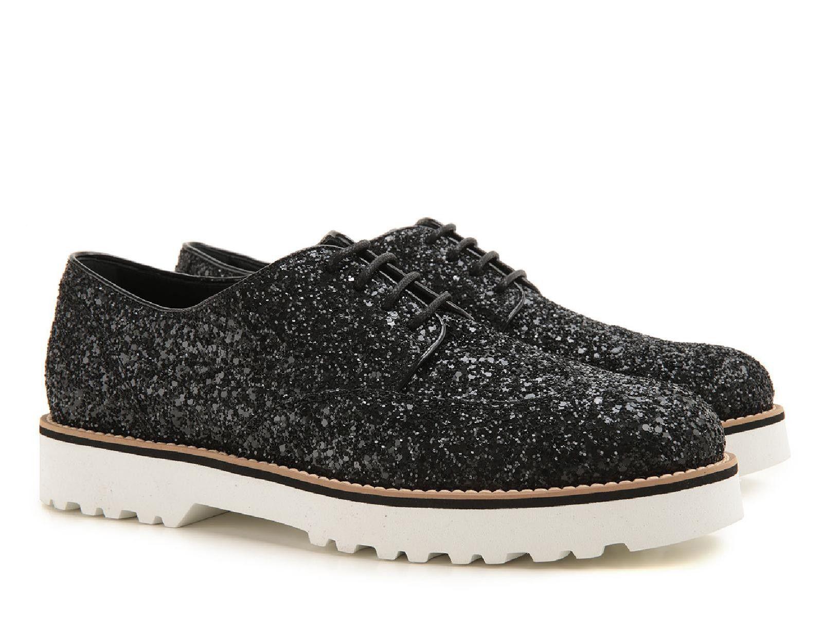 Hogan Women�s Hxw2590s112l04b999 Black Leather Laceup