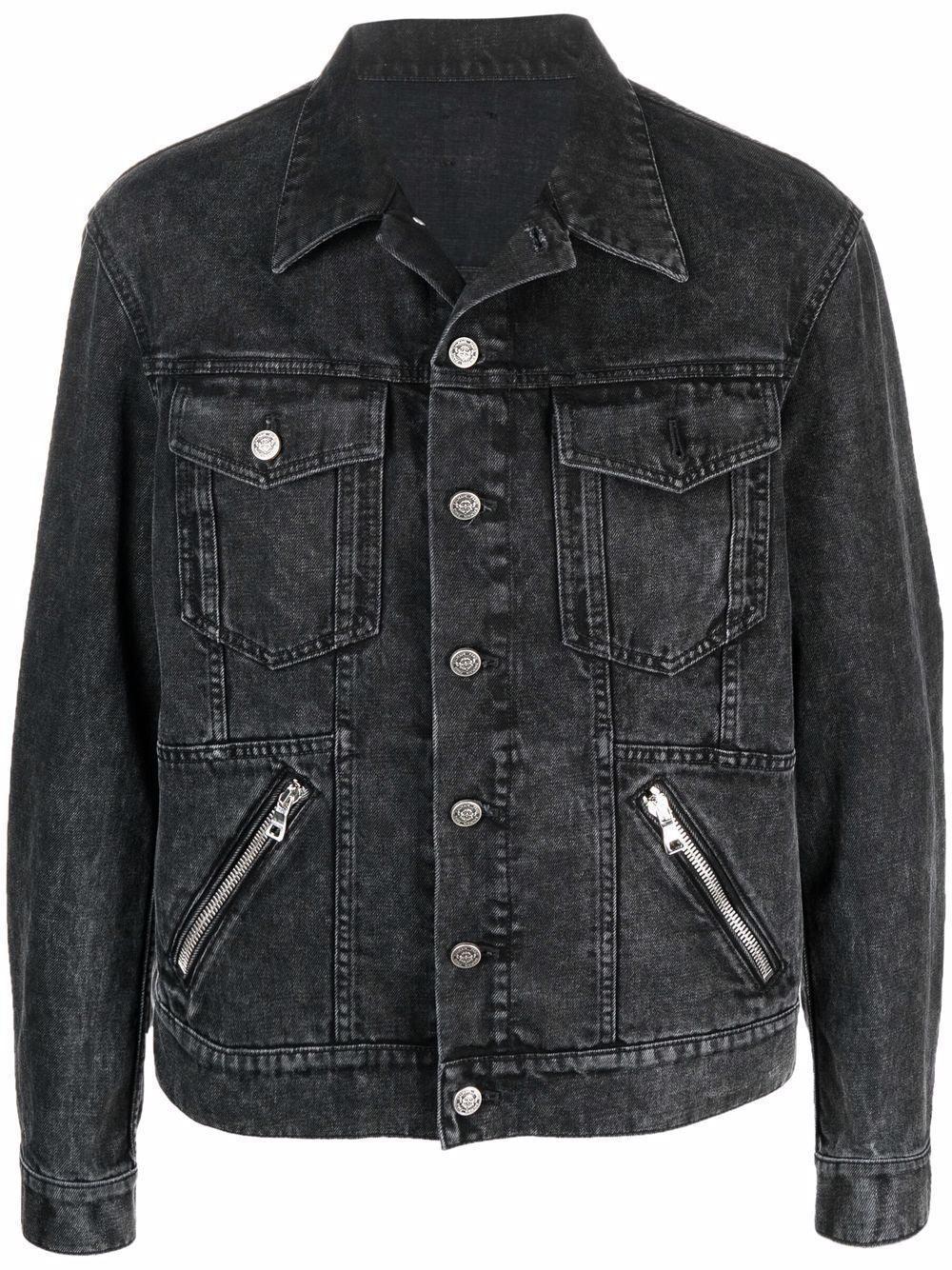 Balmain Denim Jacket in Nero (Black 