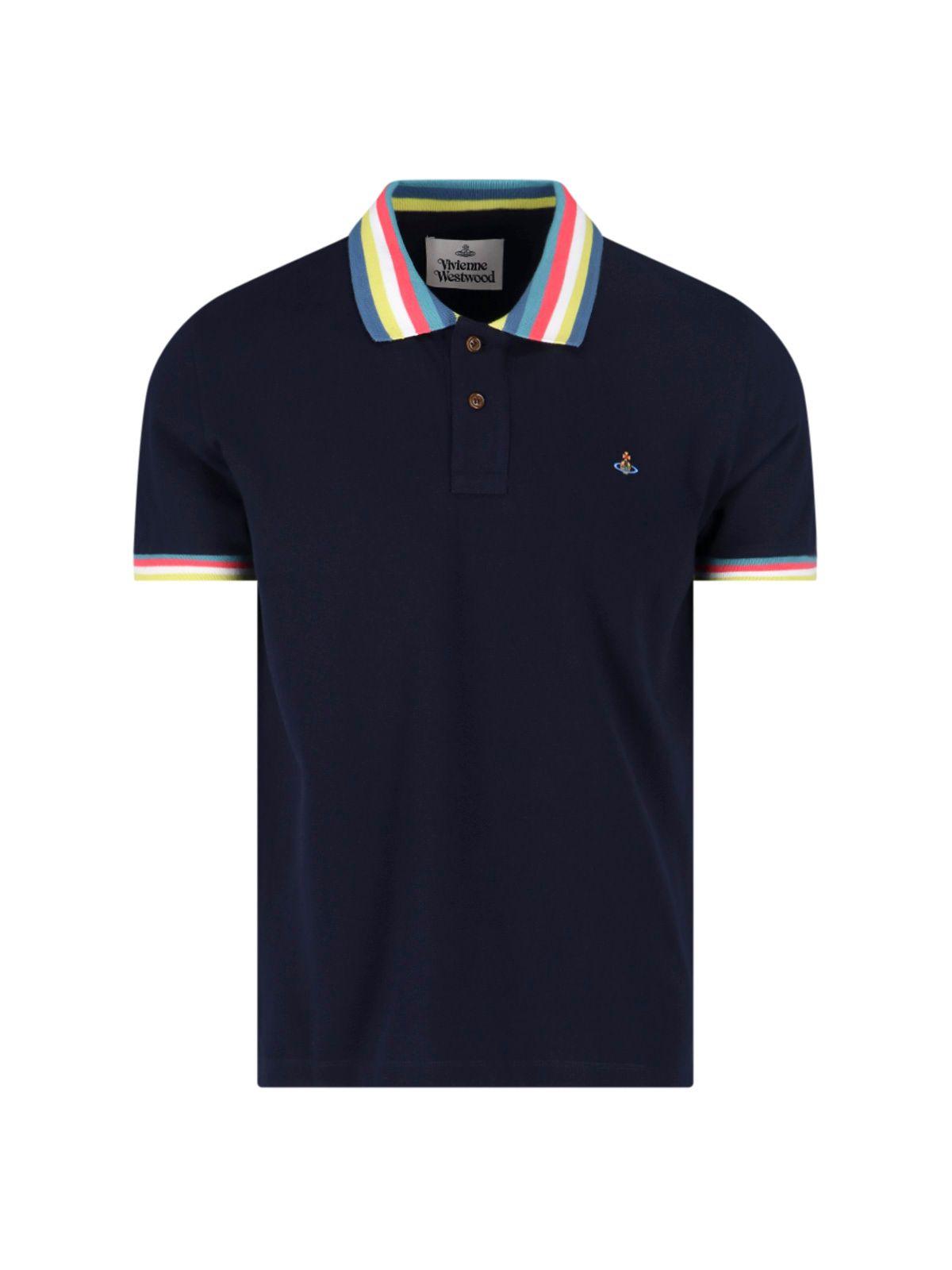 Vivienne Westwood Logo Classic Polo Shirt in Blue for Men | Lyst UK