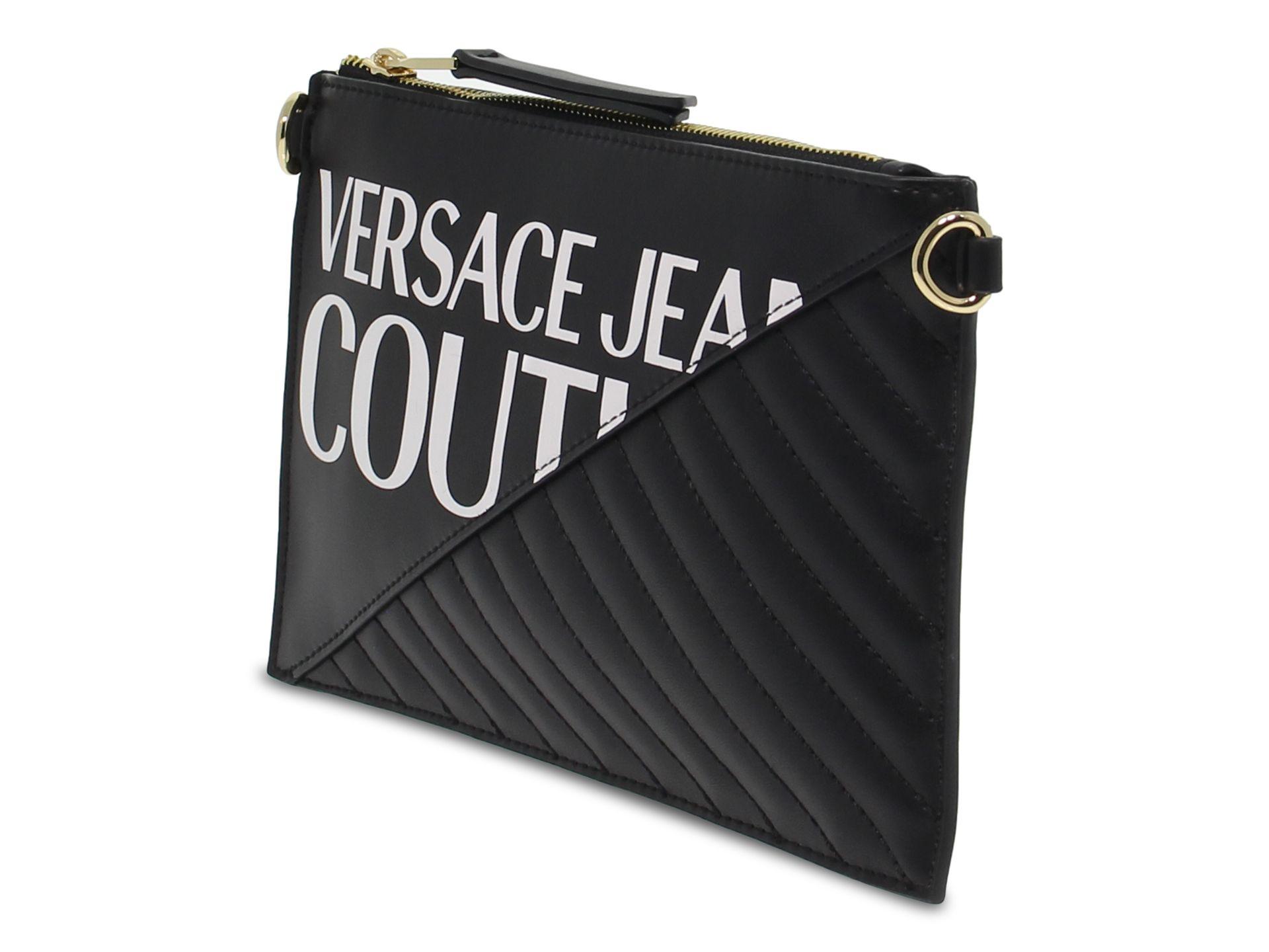 Versace Jeans Couture Denim Shoulder Bag in Black Lyst
