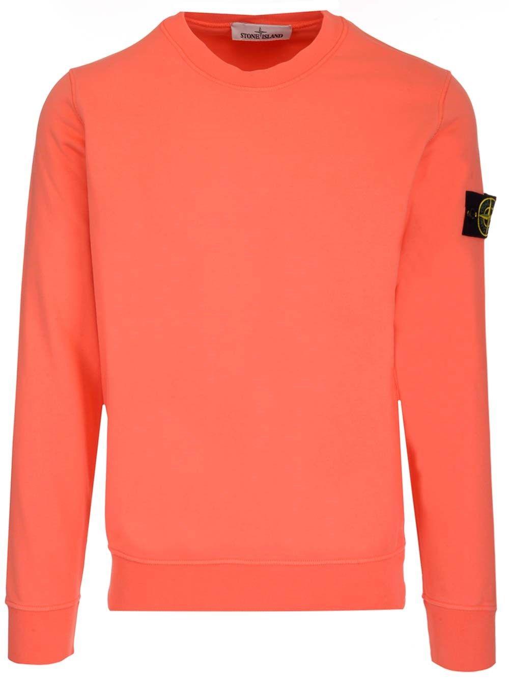 Stone Island Sweatshirt in Arancio (Orange) for Men - Save 38% | Lyst