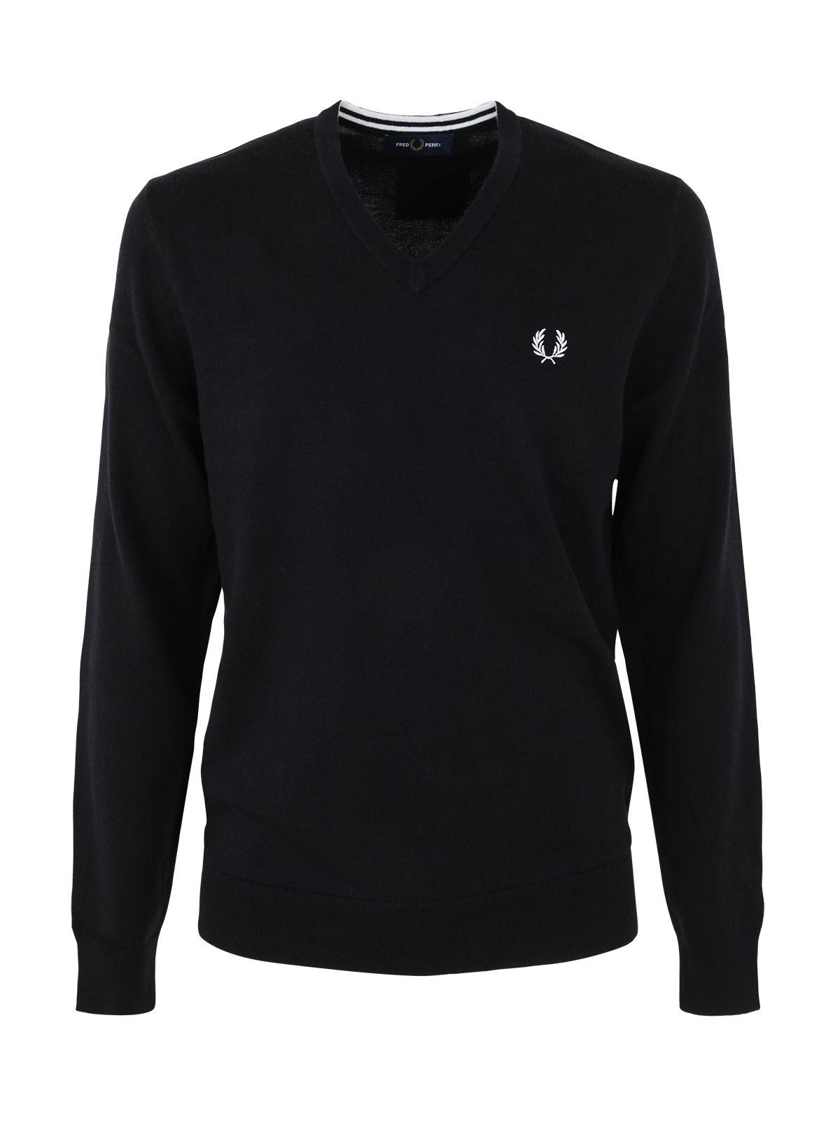 Fred Perry Sweater in Black for Men | Lyst