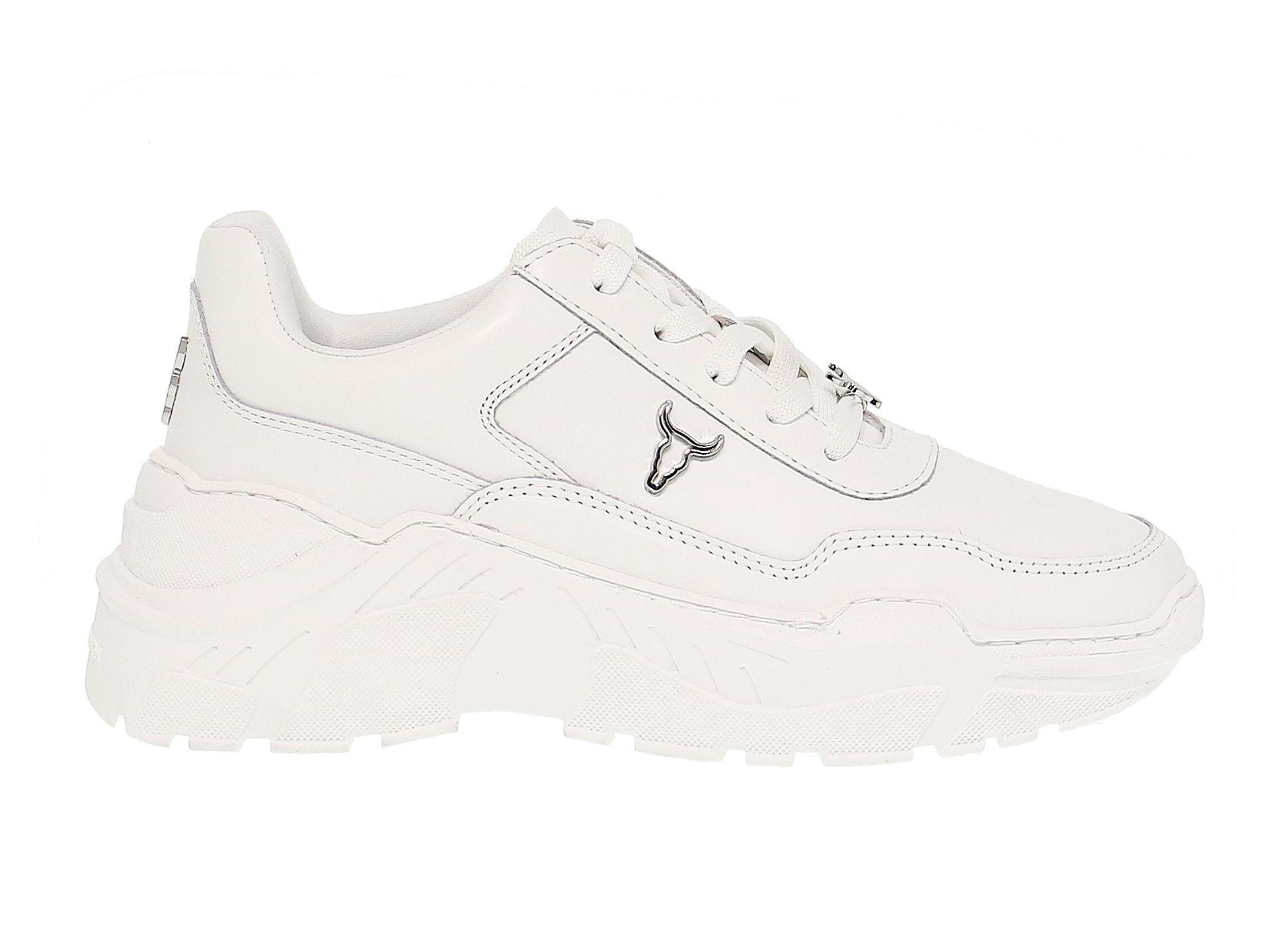 Windsor Smith White Leather Sneakers - Lyst