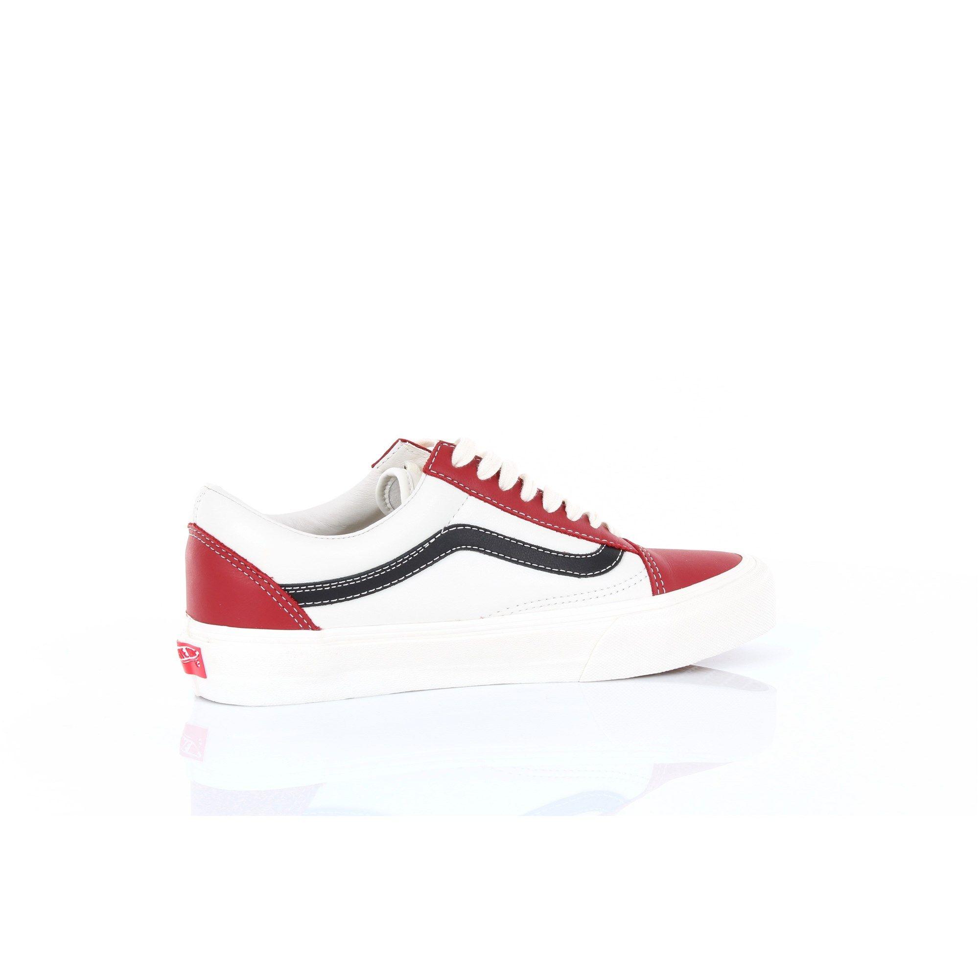 white leather vans mens