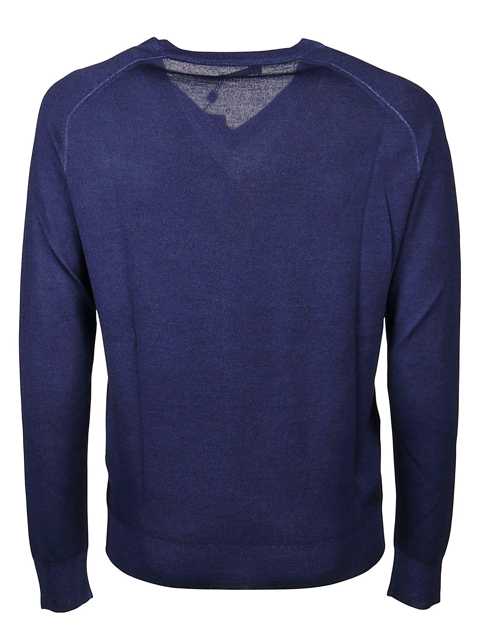 blue wool jumper