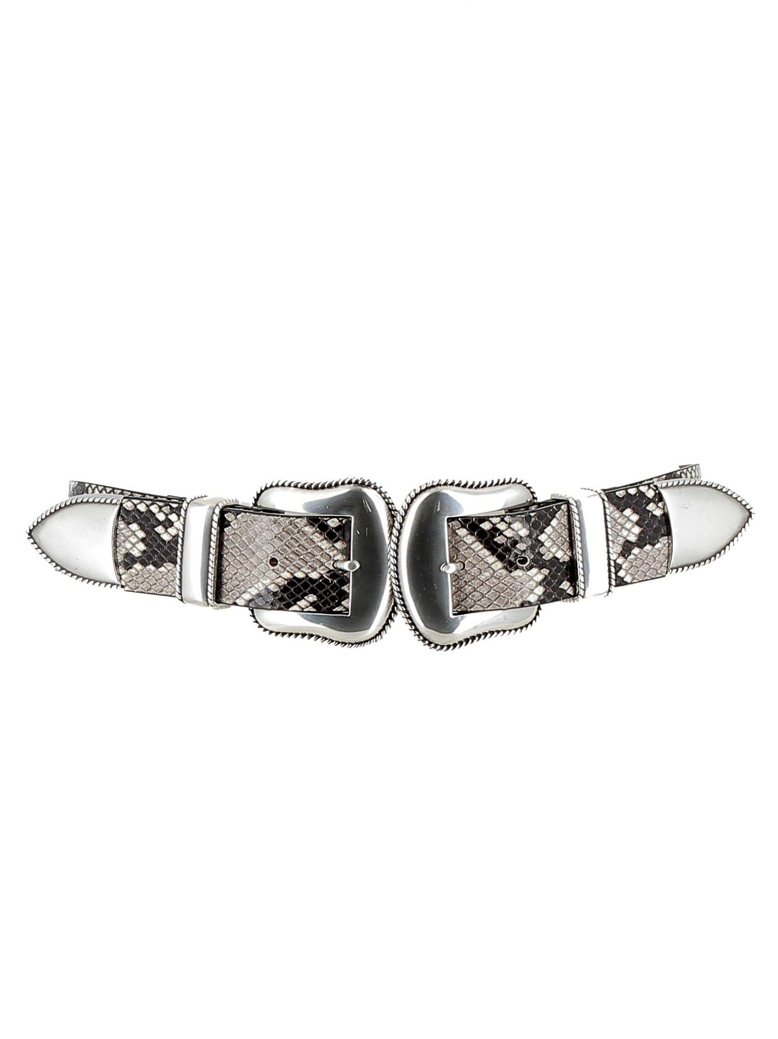 BLow The Belt Leather Belt in Silver (Metallic) Lyst