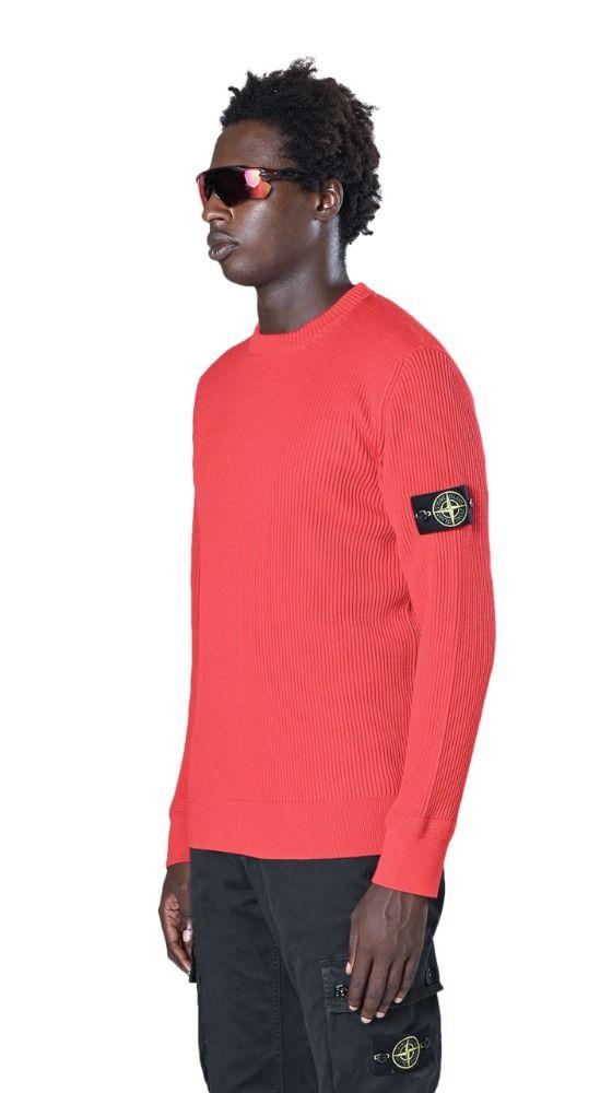 Stone Island Sweater in Red for Men | Lyst