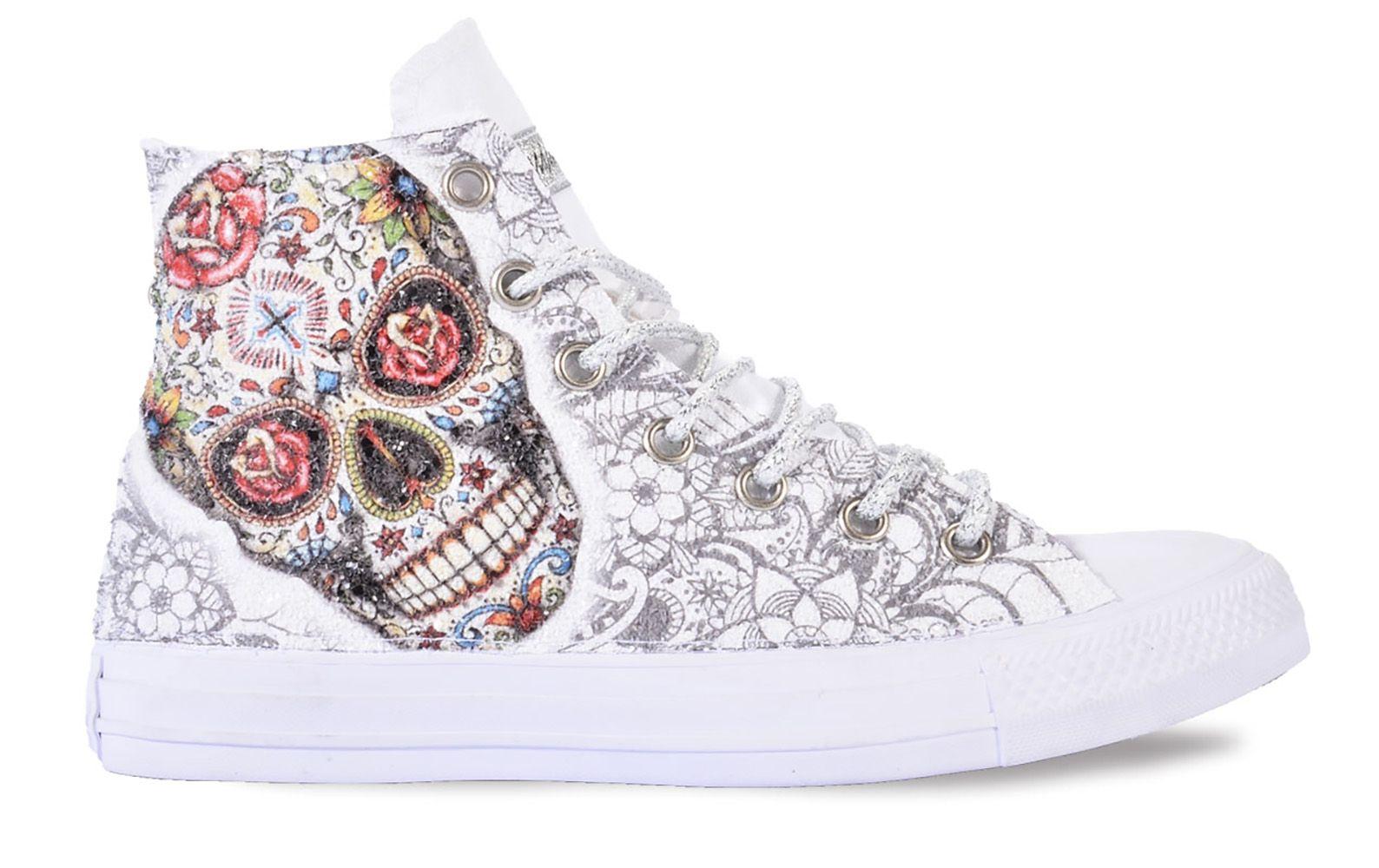 white glitter converse high tops