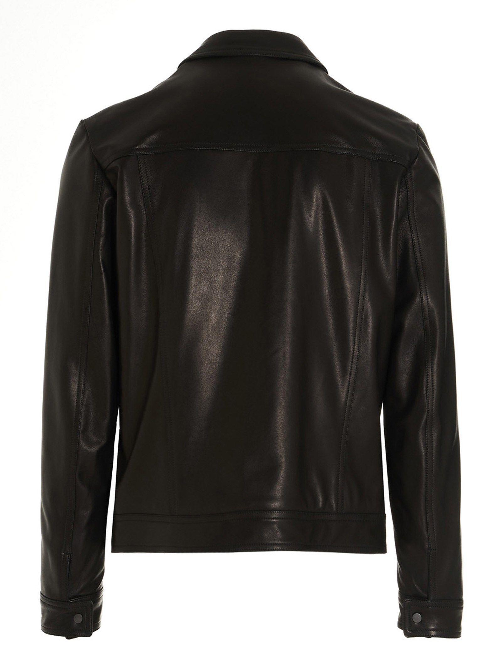 Salvatore Santoro 39543napa Leather Jacket in Black for Men - Lyst