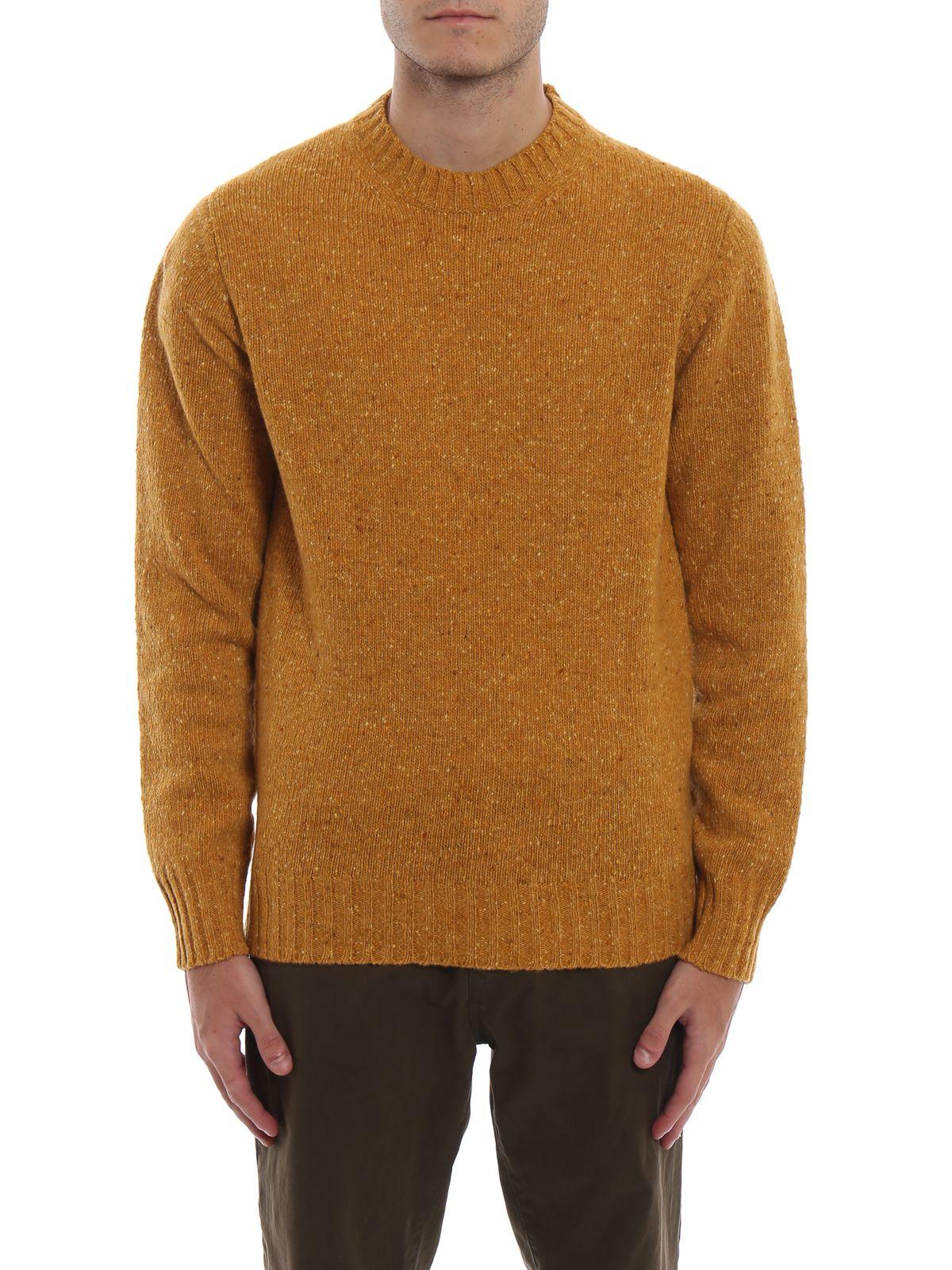 Aspesi Wool Sweater in Yellow for Men - Lyst