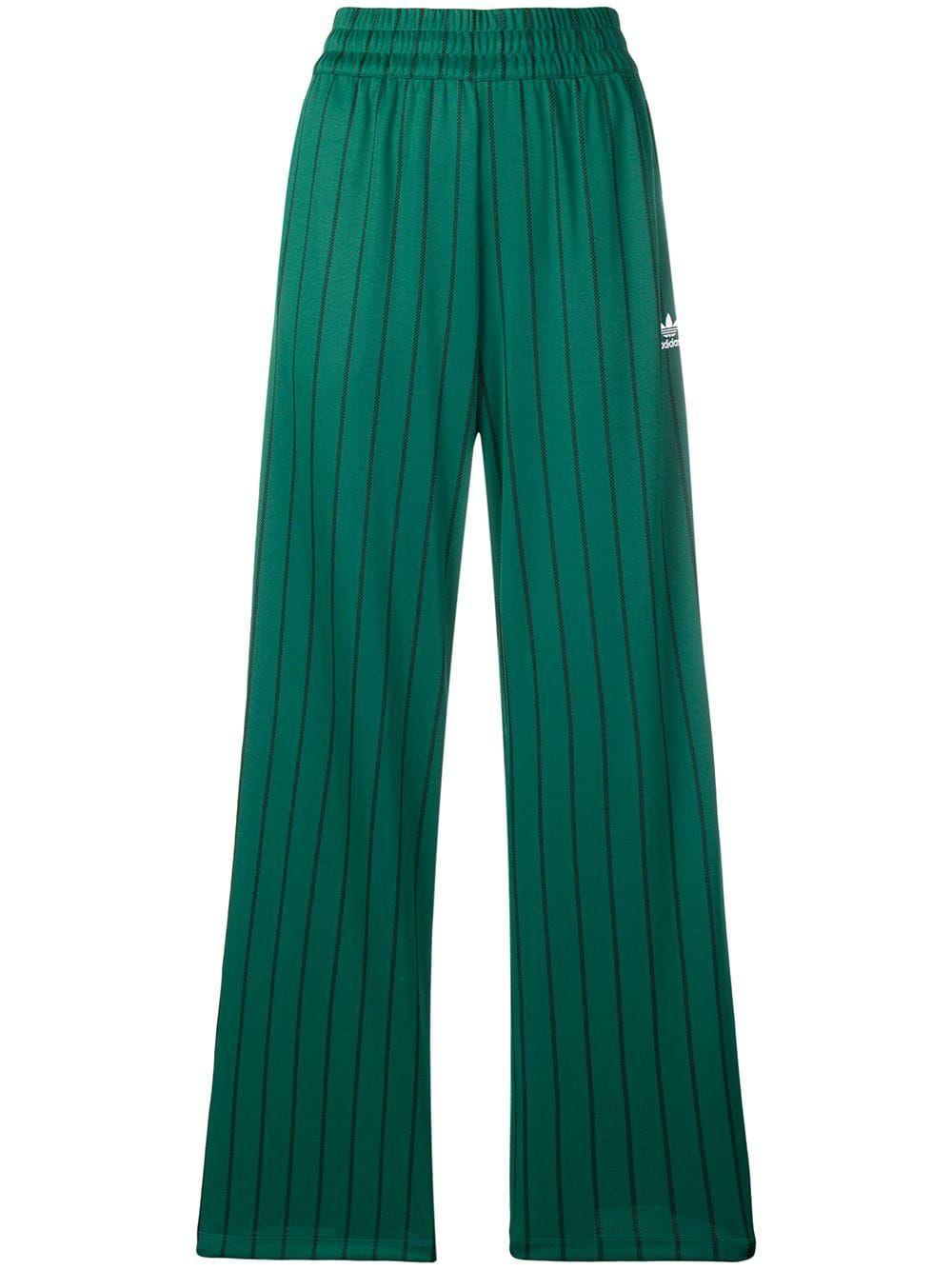 green polyester pants