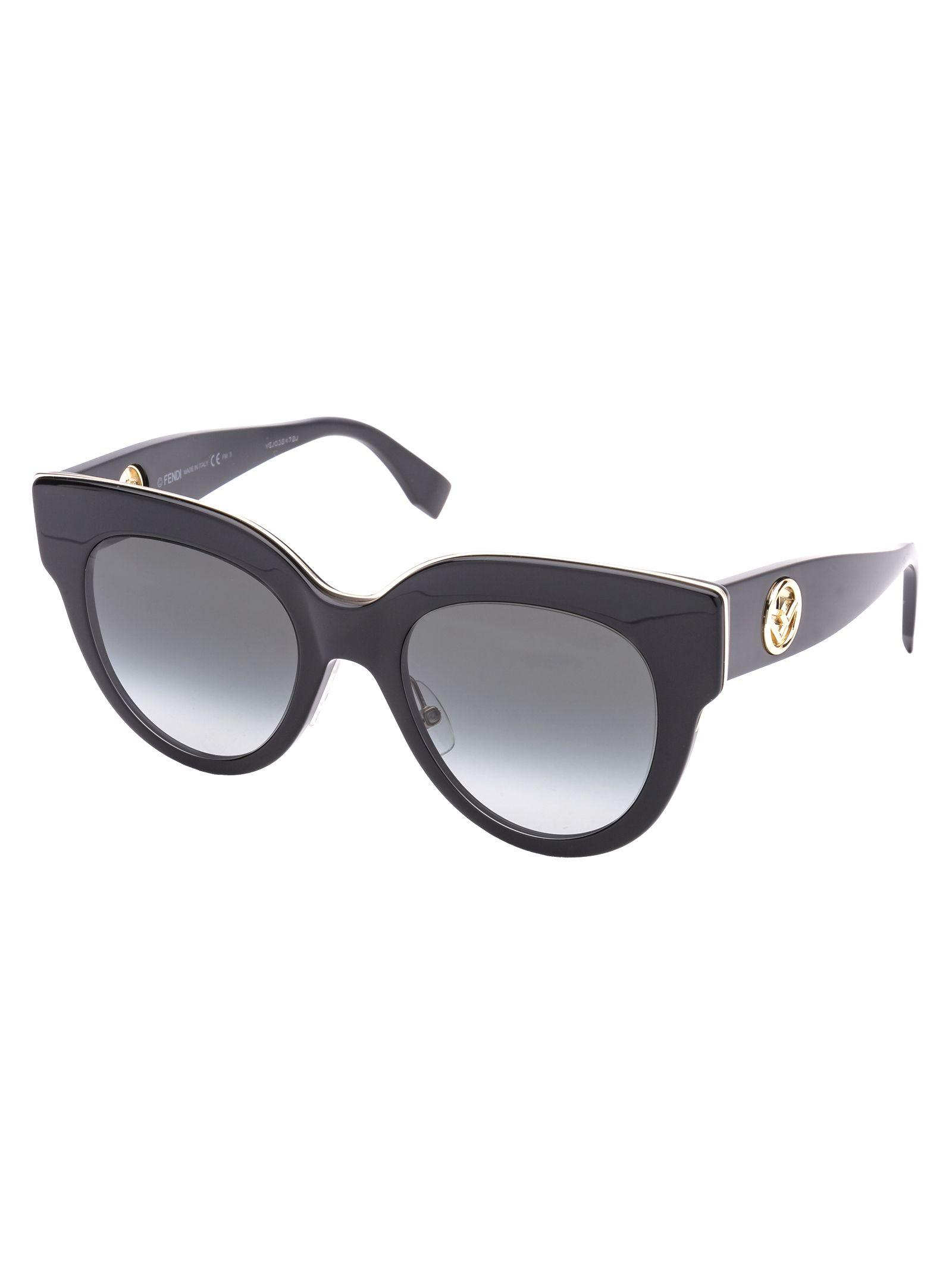 fendi black aviators