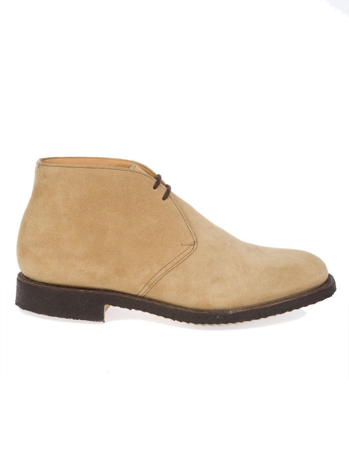 Church's Suede Ankle Boots in White for Men - Lyst