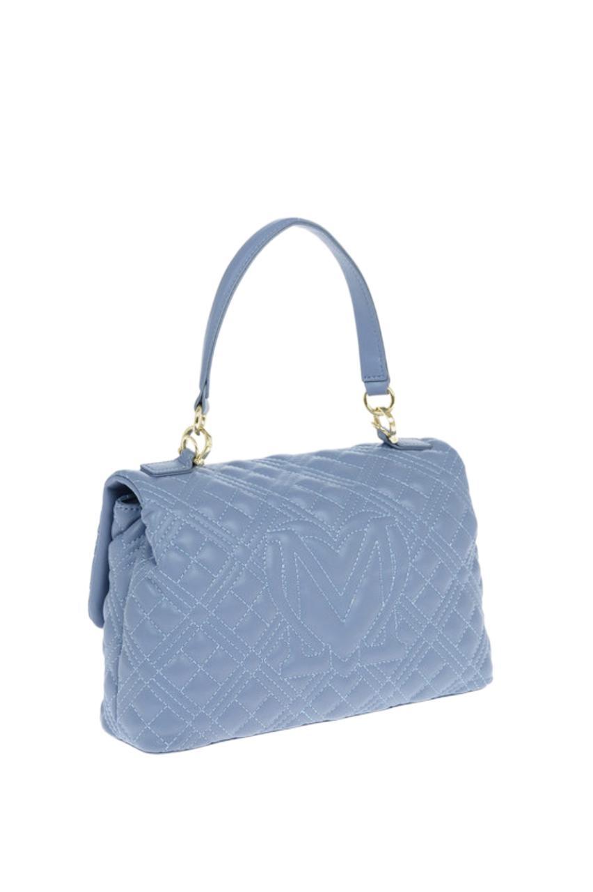 Moschino Polyurethane Shoulder Bag in Blue | Lyst