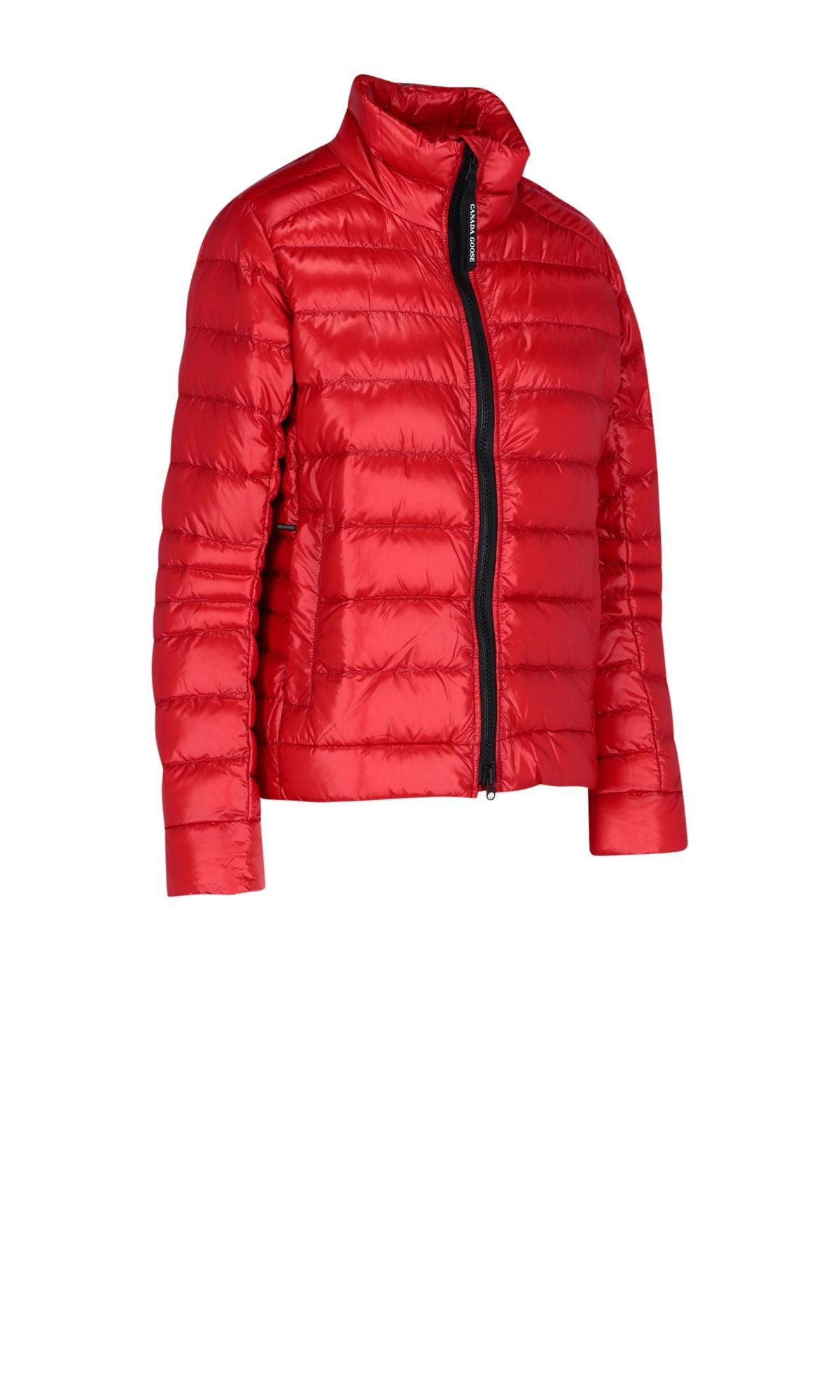 canada goose red down jacket