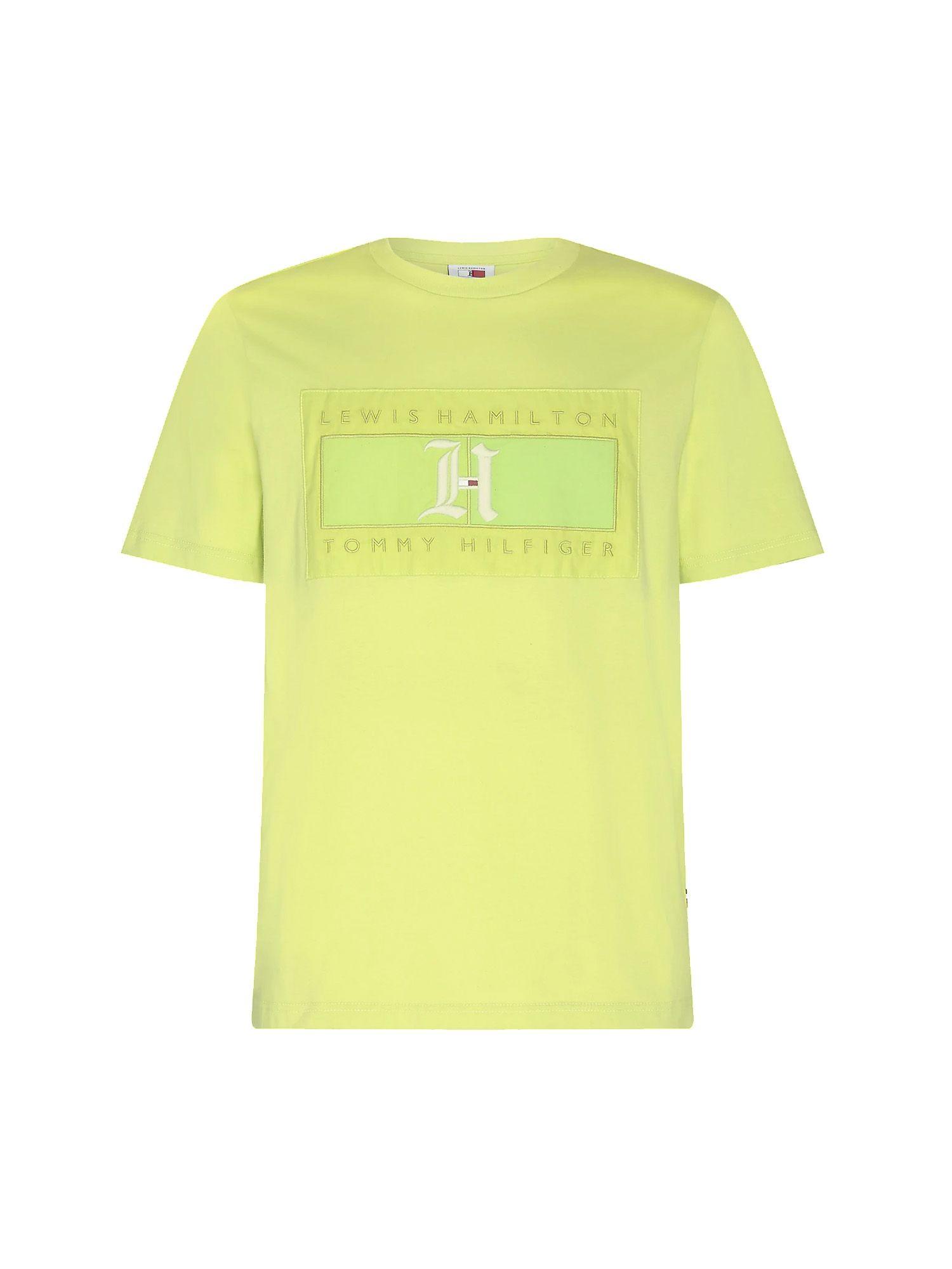 Tommy Hilfiger Cotton T-shirt in Yellow for Men - Lyst