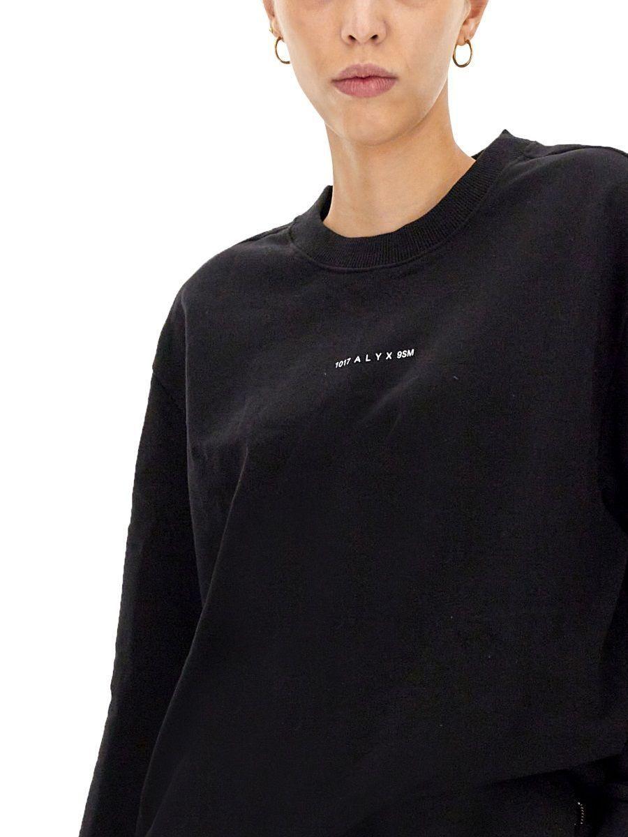 1017 ALYX 9SM Sweatshirt With Logo Print in Black | Lyst