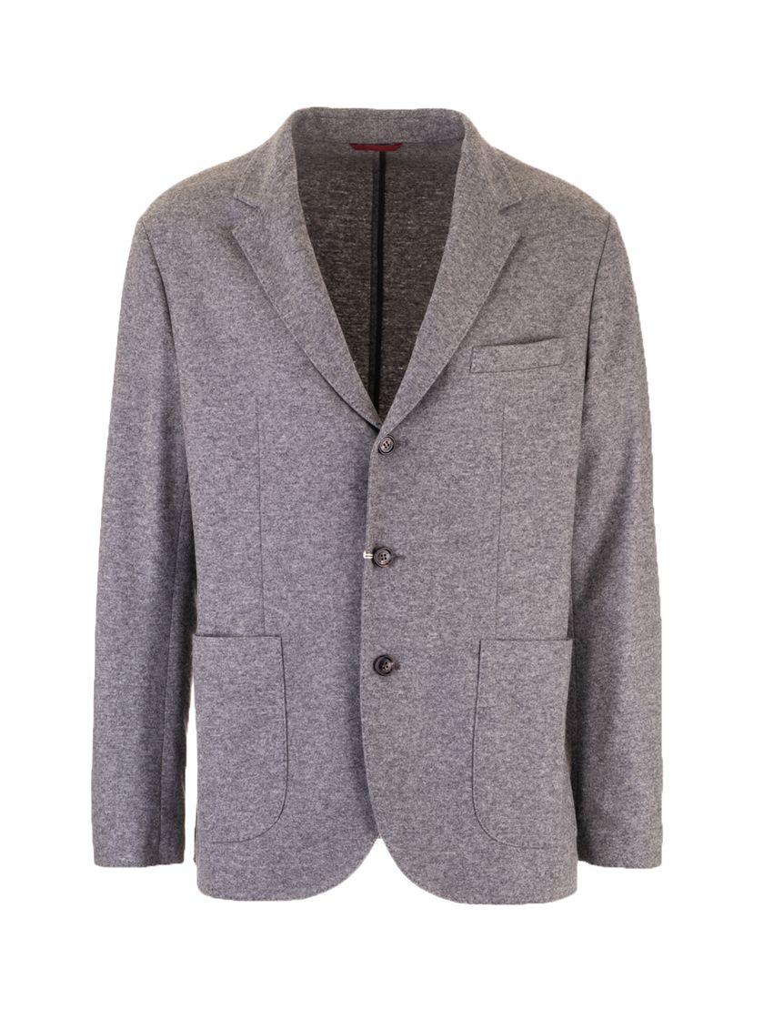 Brunello Cucinelli Cashmere Blazer in Grey (Gray) for Men - Lyst