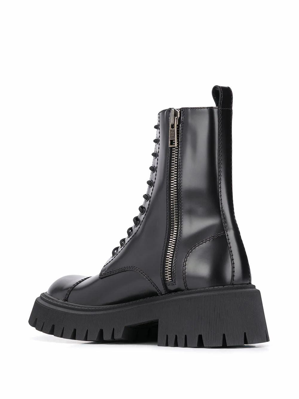 Balenciaga Leather Tractor 20 Mm Lace-up Boots in Black for Men 