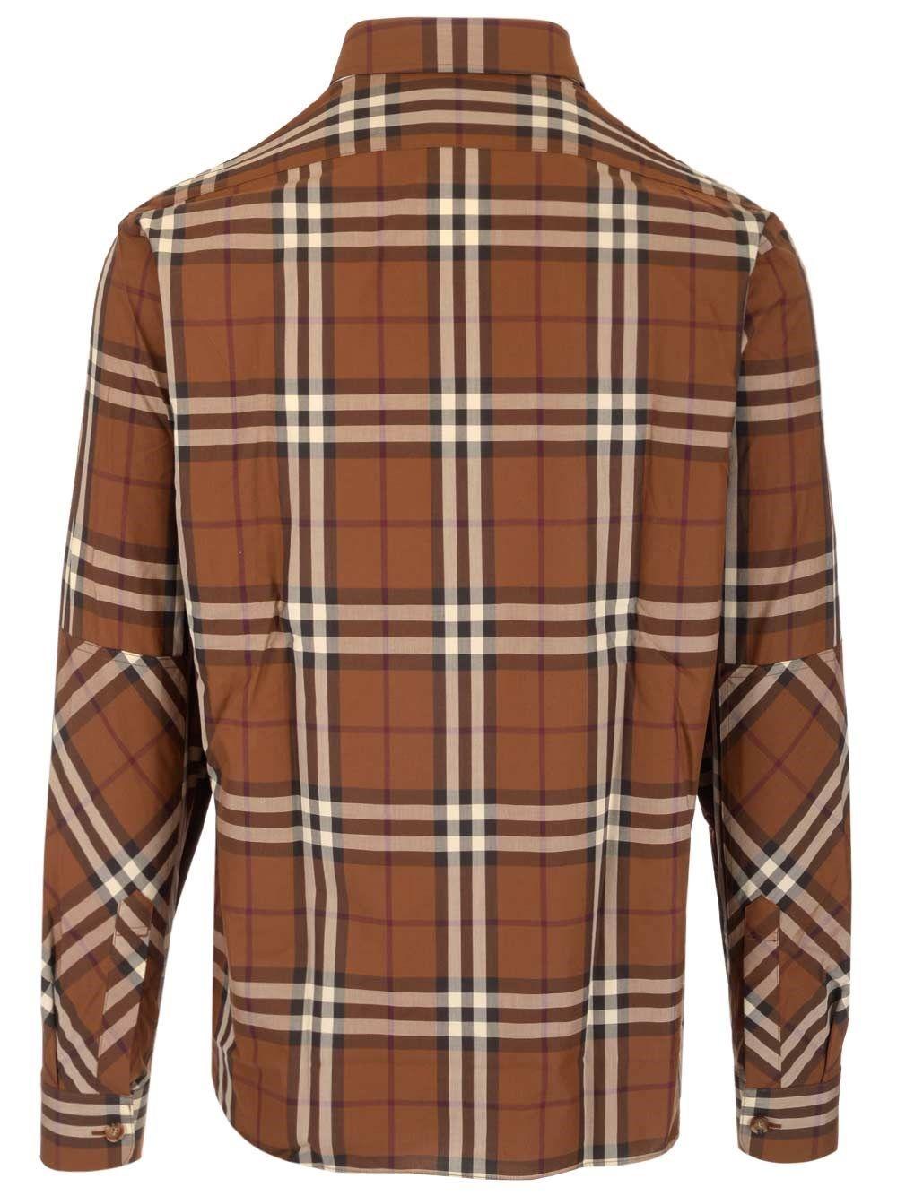 Burberry Shirt in Brown | Lyst