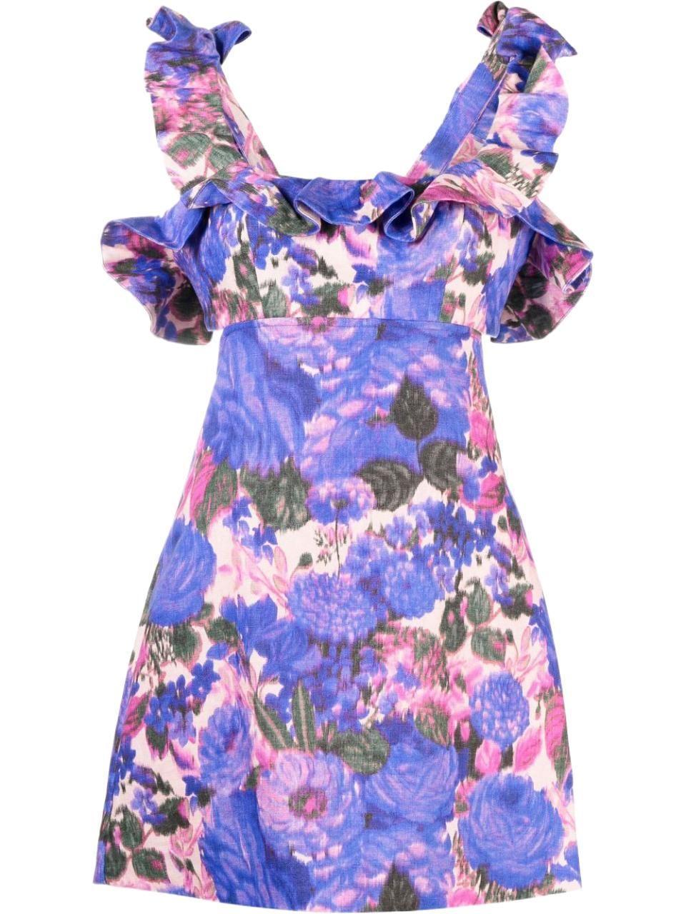 Zimmermann Dress in Purple Lyst