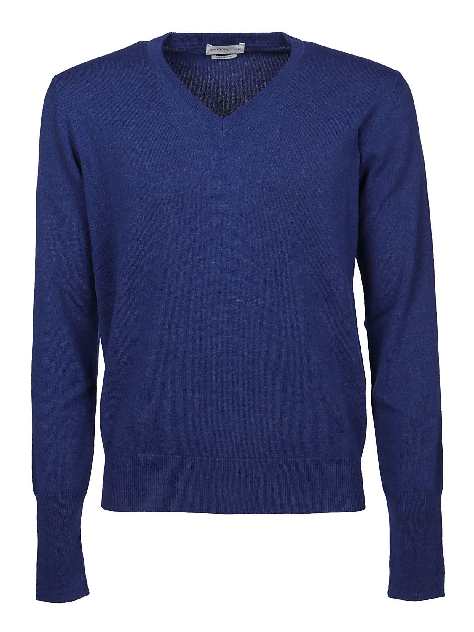 Ballantyne Blue Cashmere Sweater for Men - Lyst