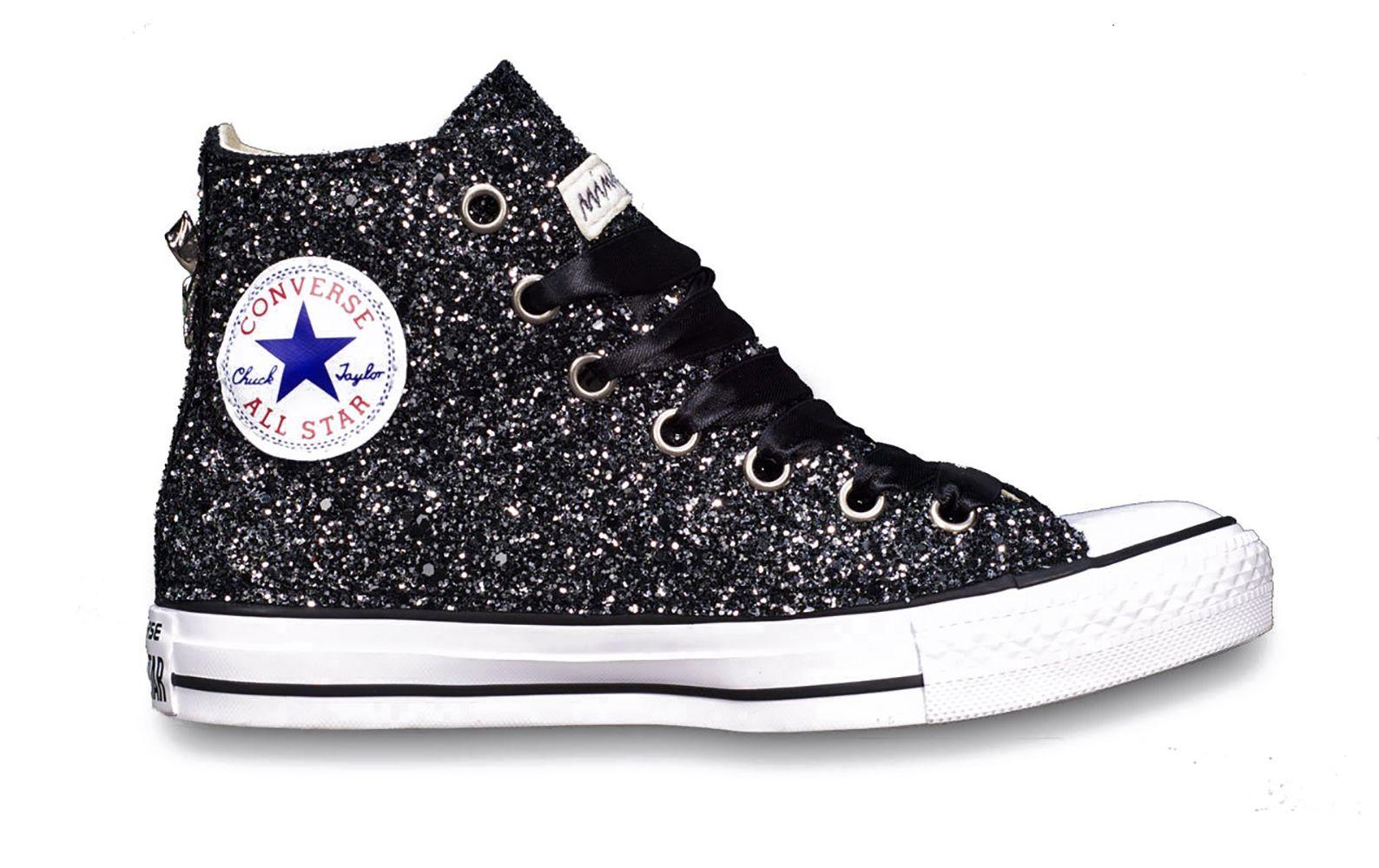 black glitter converse high tops