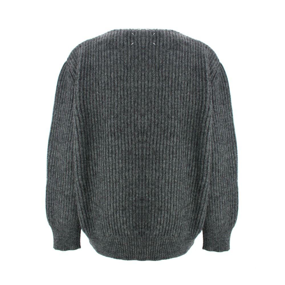 Maison Margiela Wool Sweater in Grey (Gray) for Men - Lyst