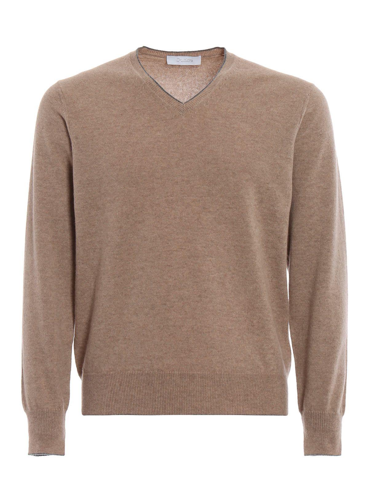 Cruciani Beige Cashmere Sweater in Natural for Men - Lyst